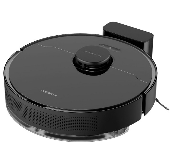 Svart robotdammsugare modell Dreame D10S Pro