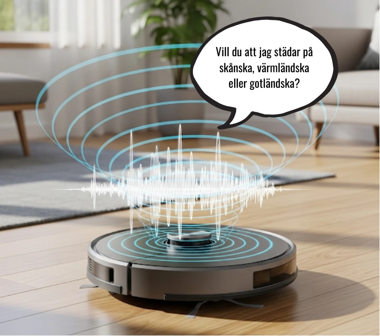 Röstpaket med svenska röster till Roborock